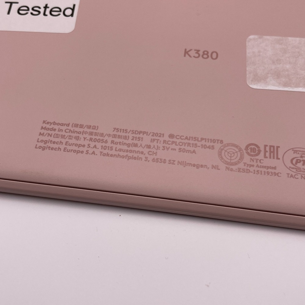 Logitech K30 Keyboard Tested Pebble Keys 2KB Rose - Picture 4 of 4